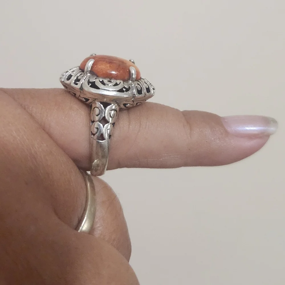 Vintage Sterling Silver Spiny‎ Oyster